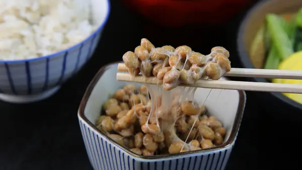 Markets where natto can be enjoyed